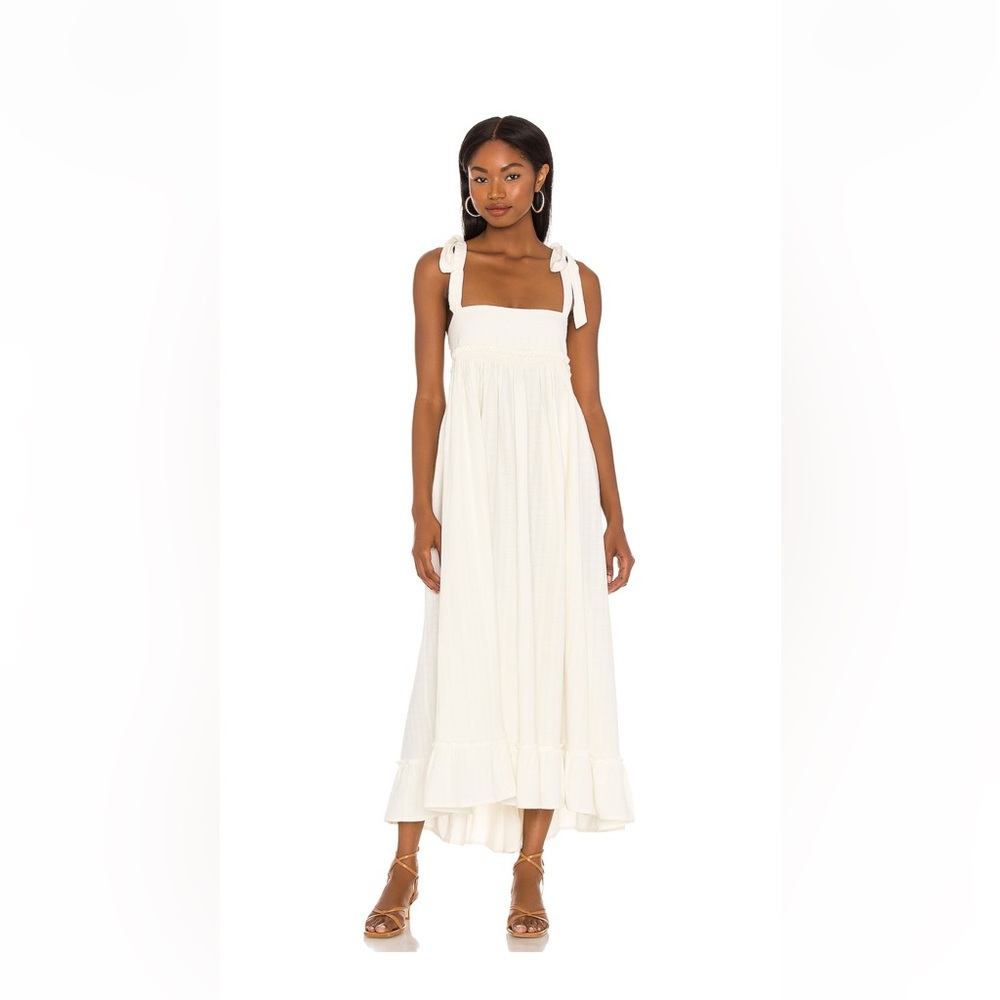 Free people convertible tie sleeve dress - ivory